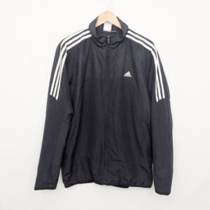 Adidas 3 Stripe Lightweight Jacket - Black - Size Medium