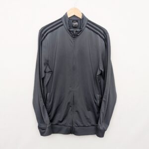 Adidas 3 Stripe Track Jacket - Grey - Men's Size Large