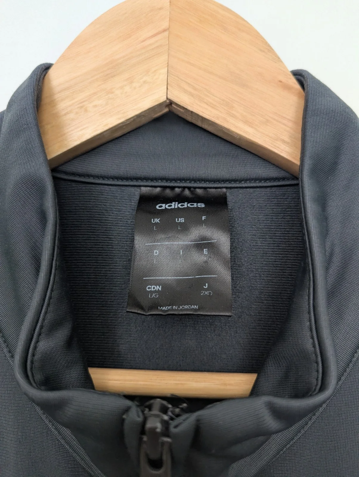 Adidas 3 Stripe Track Jacket - Grey - Men's Size Large