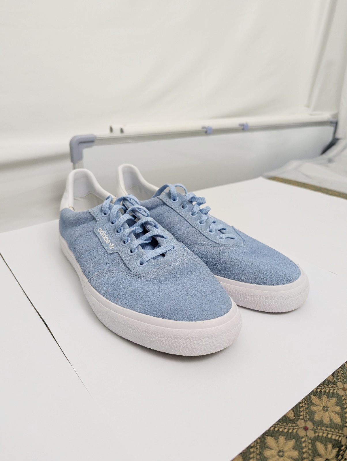 Adidas 3mc Vulc Suede Trainers – Light Blue – Uk 10