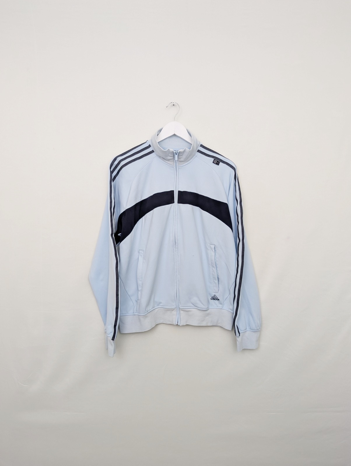 Adidas Climalite Track Jacket - Men’s M - Light Blue - 2000s Zip Up