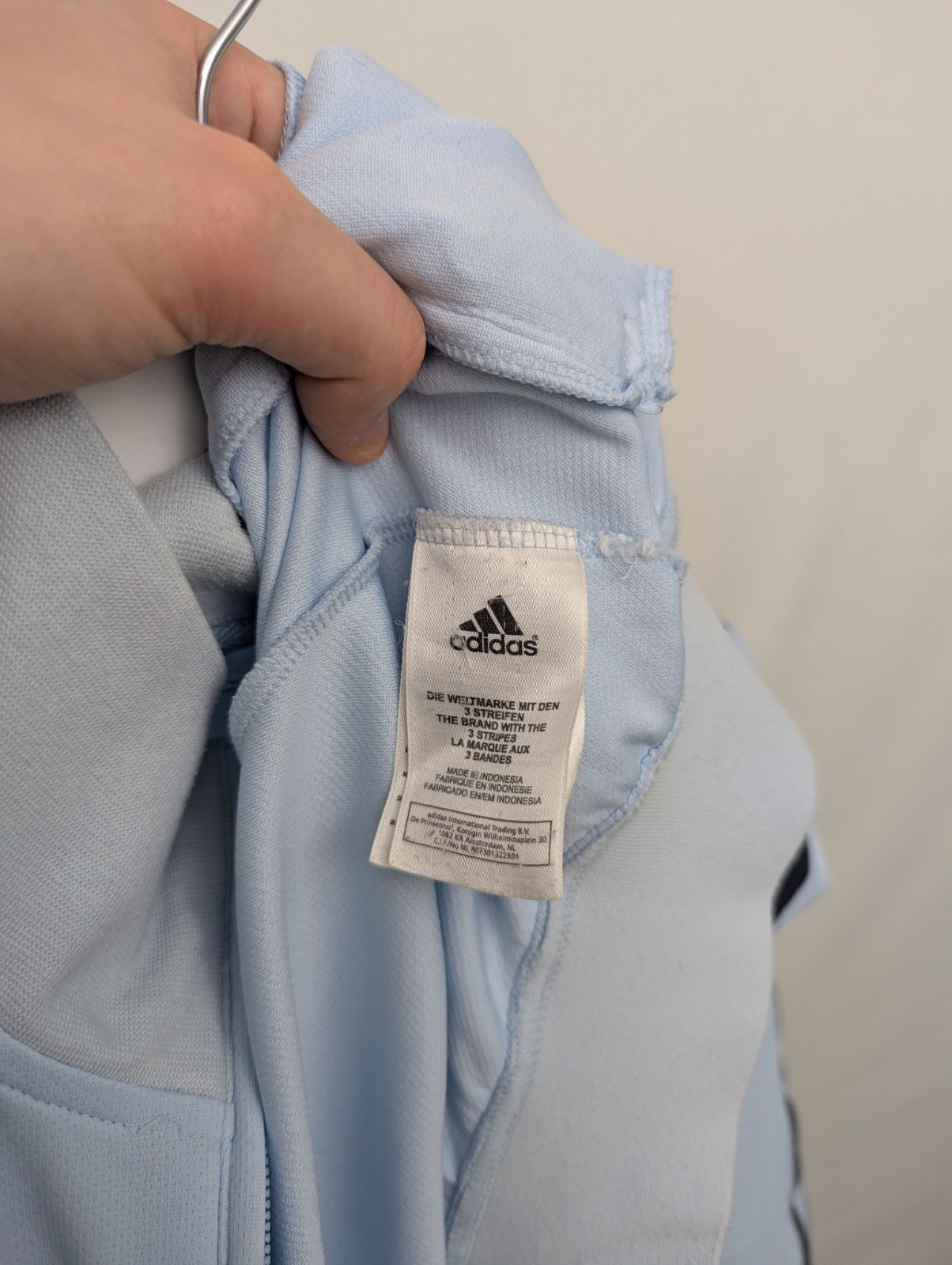 Adidas Climalite Track Jacket - Men’s M - Light Blue - 2000s Zip Up