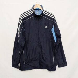 Adidas Climaproof Track Jacket – Size L – Navy/light Blue – Vintage 2000s