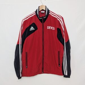Adidas Full Zip Training Jacket - Men’s Size L - Red/ Black