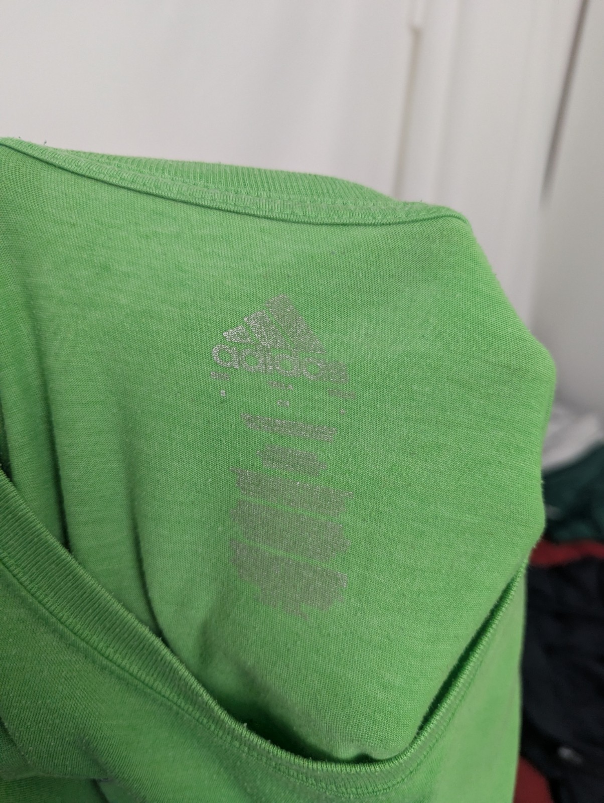 Adidas Green T Shirt - Mens Small - Arch Logo - Short Sleeve Tee