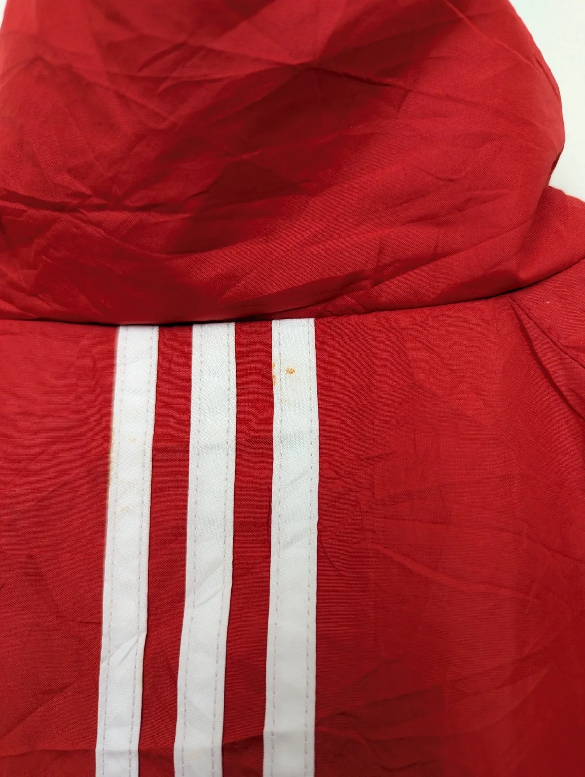 Adidas Mens Red Zip Jacket - Size Xl - Lightweight Sports Track Jacket