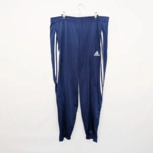 Adidas Navy 3 Stripe Track Pants - Mens Size Xl