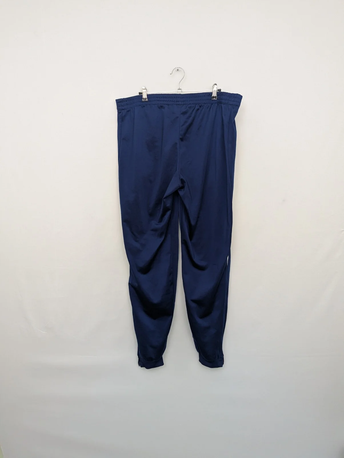 Adidas Navy 3 Stripe Track Pants - Mens Size Xl