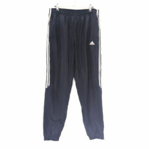 Adidas Navy Track Pants - 3 Stripe - Size M