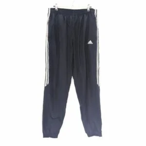 Adidas Navy Track Pants - 3 Stripe - Size M