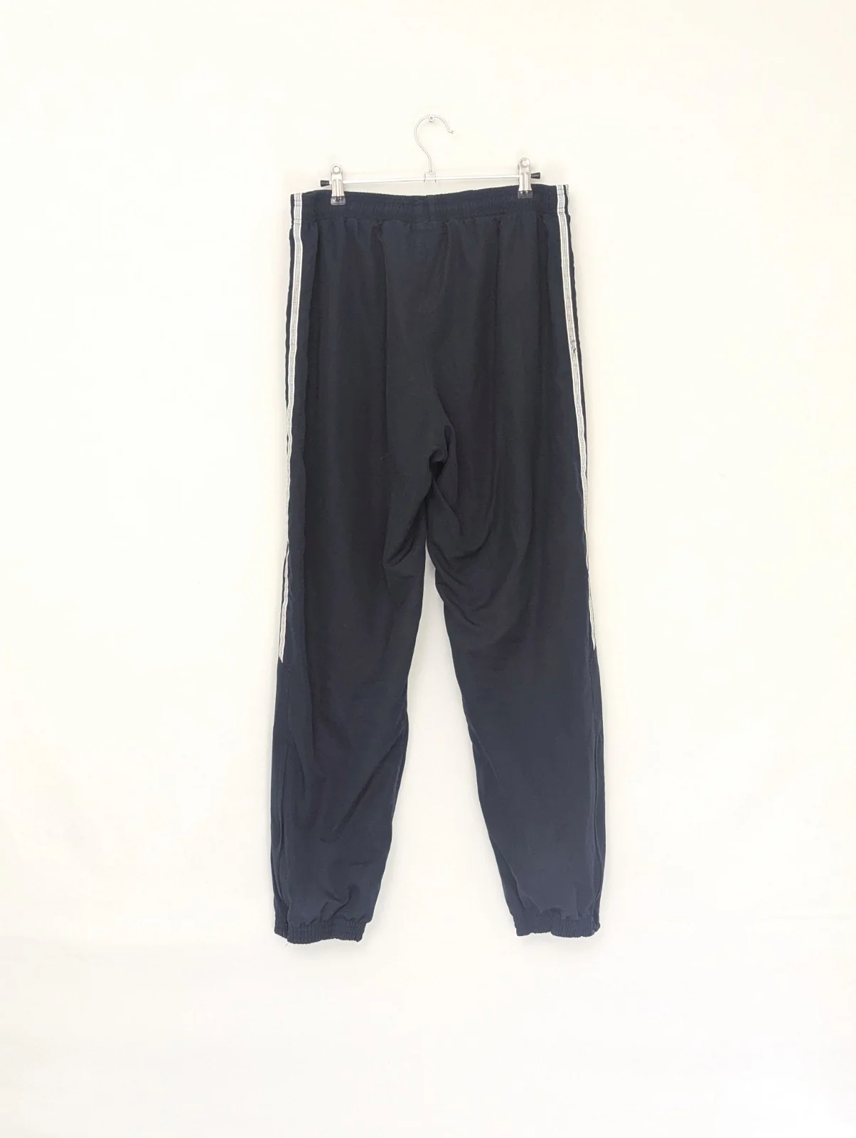 Adidas Navy Track Pants - 3 Stripe - Size M