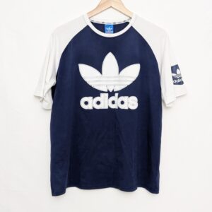 Adidas Originals Trefoil T-shirt - Men’s Medium - Navy/white - Raglan
