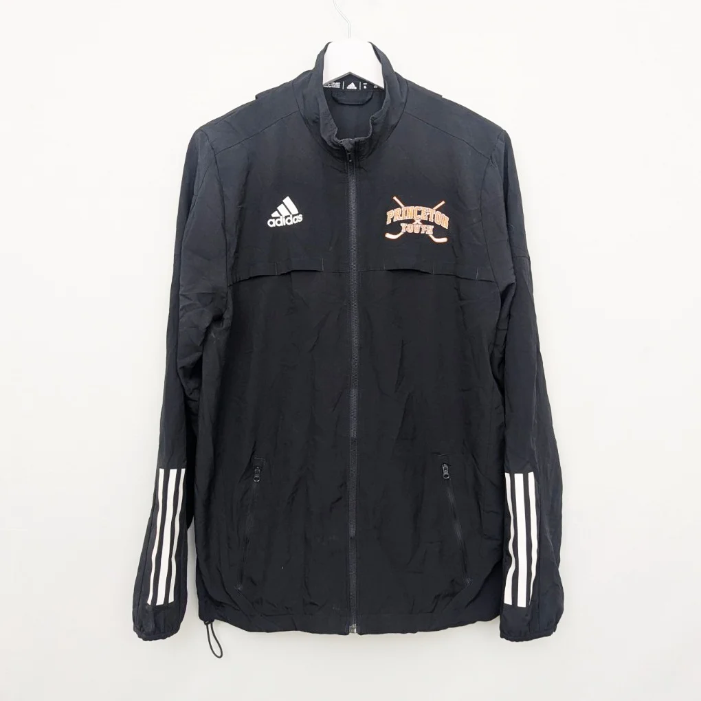 Adidas Princeton Youth Full Zip Jacket - Black - Youth Xl