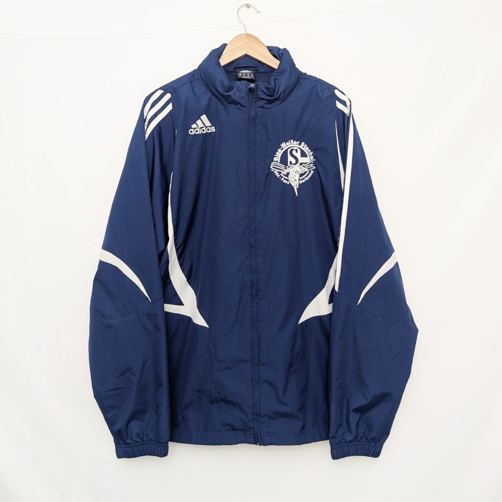 Adidas Schalke 04 Fans Dortmund Jacket - Men’s Large - Blue - Full Zip