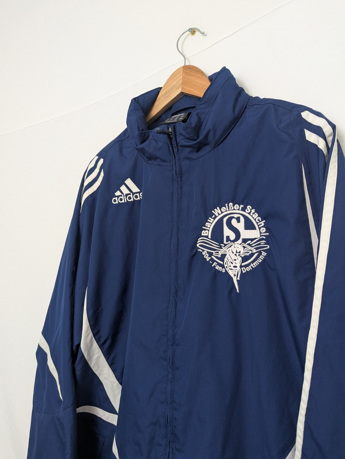 Adidas Schalke 04 Fans Dortmund Jacket - Men’s Large - Blue - Full Zip
