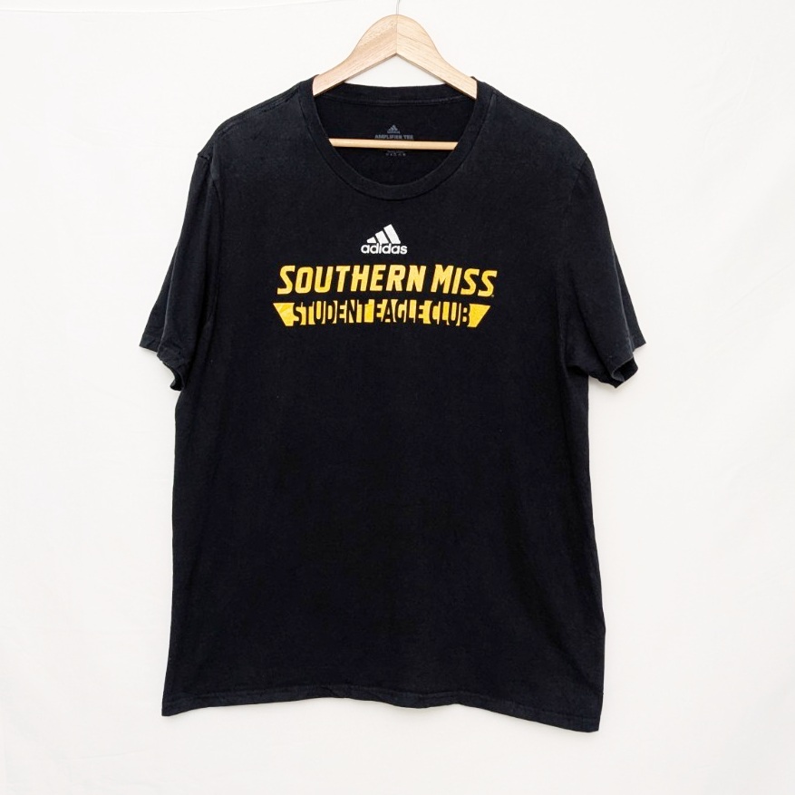 Adidas Southern Miss Student Eagle Club T Shirt - Men’s Xl - Black