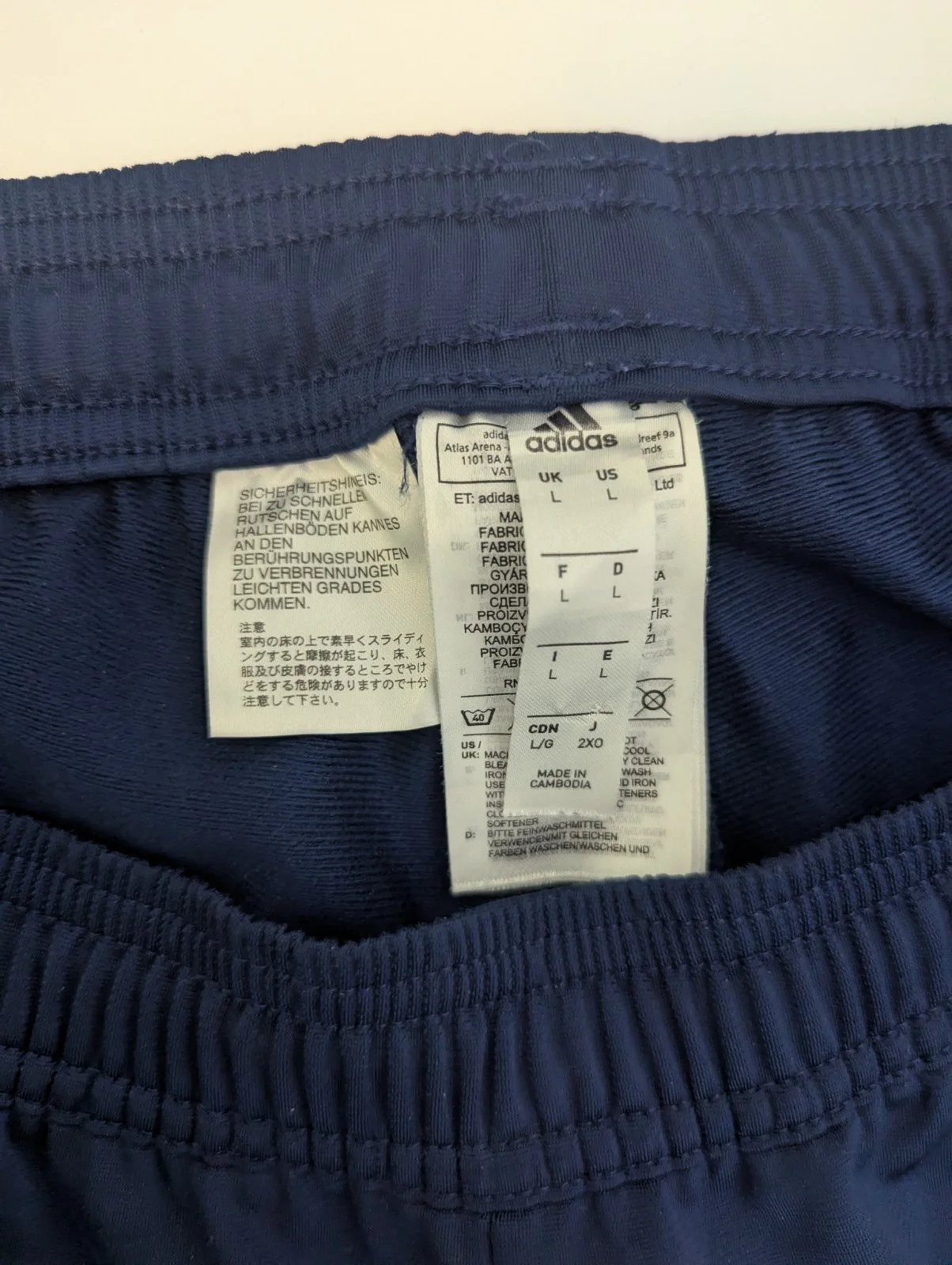 Adidas Tiro 19 Track Pants – Navy Blue – Size L – Climalite Training Bottoms