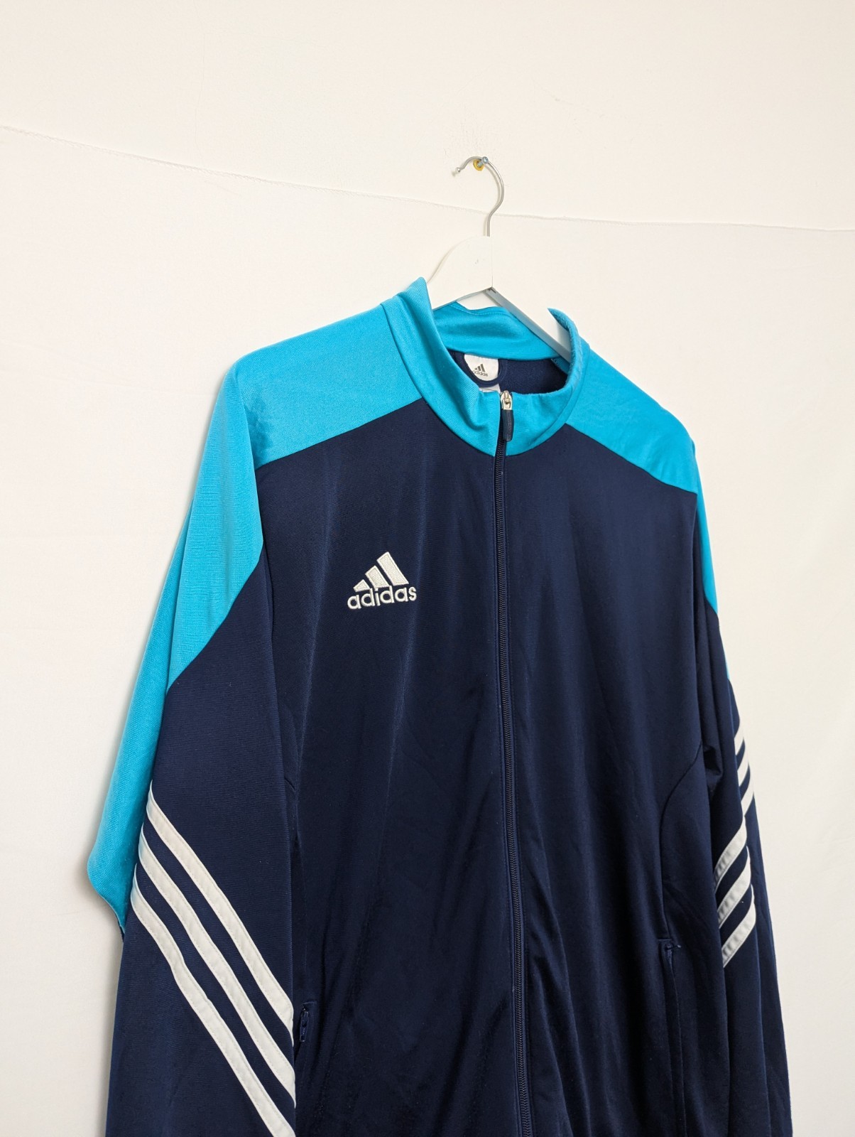 Adidas Track Jacket - Men’s Xl - Navy/blue - Full Zip 3 Stripe Sports Top