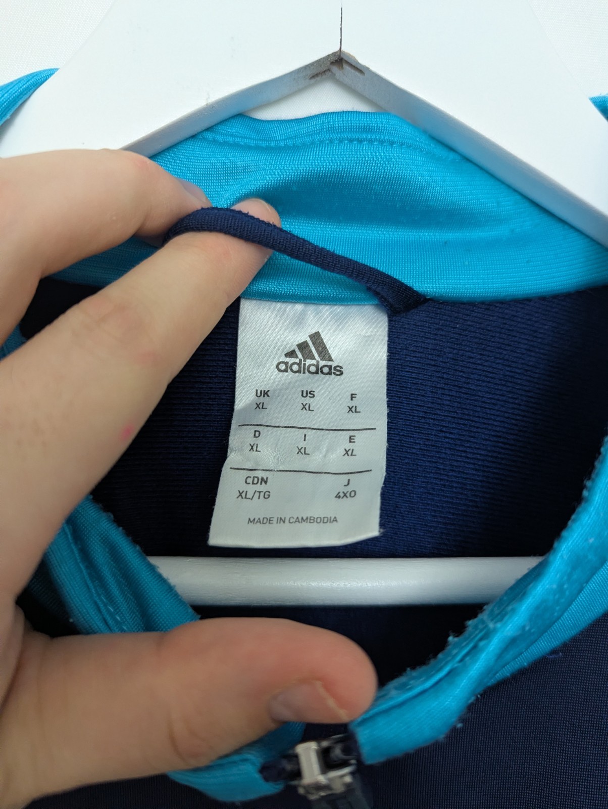 Adidas Track Jacket - Men’s Xl - Navy/blue - Full Zip 3 Stripe Sports Top