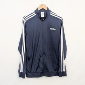 Adidas Track Jacket - Navy/white - 3 Stripe - Men’s Large - Full Zip