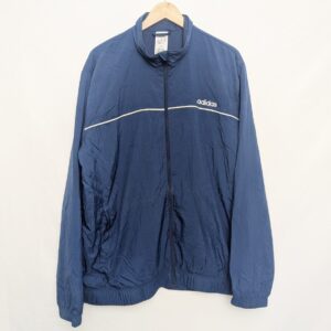 Adidas Vintage Track Jacket – Navy Blue – Size Xl – Early 2000s