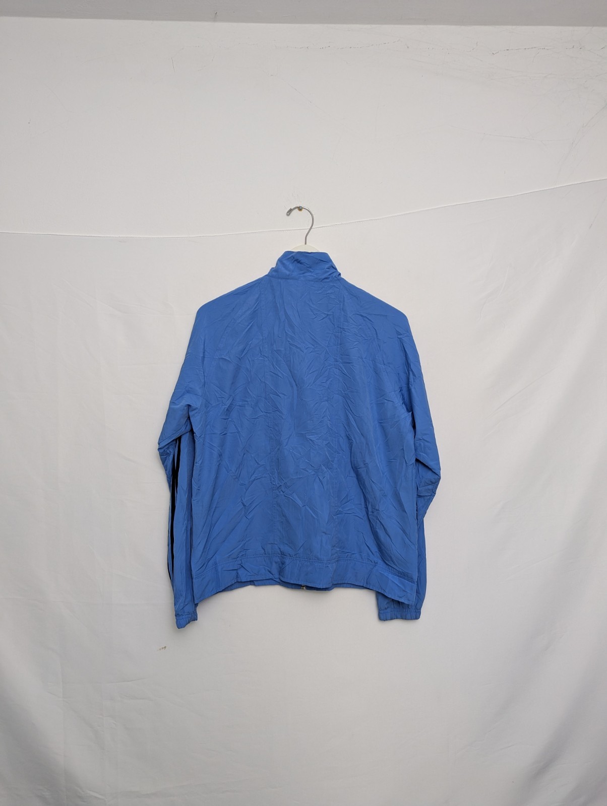 Adidas Women’s Windbreaker Jacket – Size L – Blue – 3-stripes – Ripstop