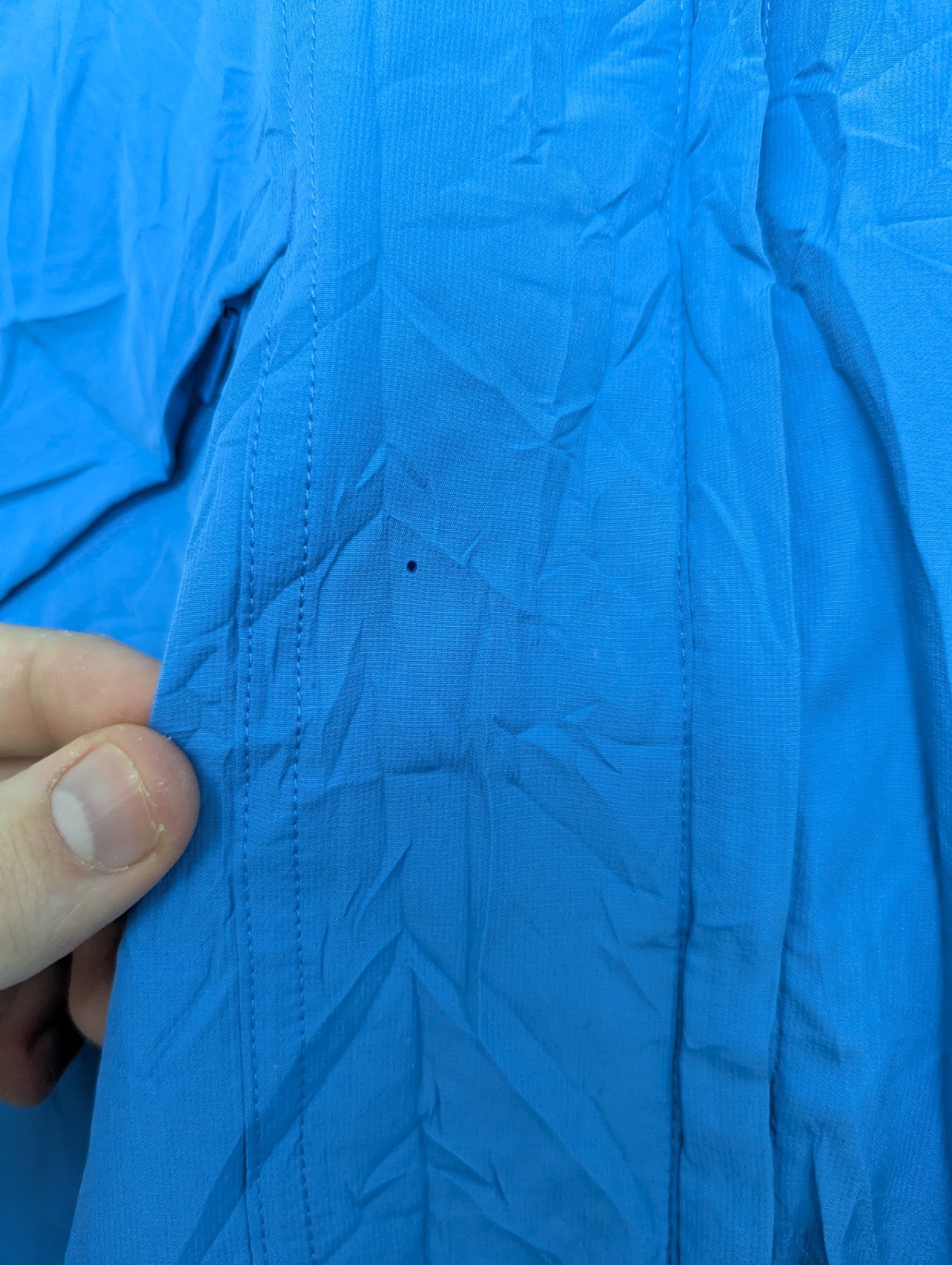 Adidas Women’s Windbreaker Jacket – Size L – Blue – 3-stripes – Ripstop