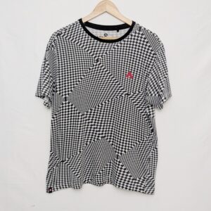 Airwalk Optical Checker T-shirt - Men’s Medium - Black/white Skate Tee