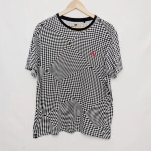 Airwalk Optical Checker T-shirt - Men’s Medium - Black/white Skate Tee