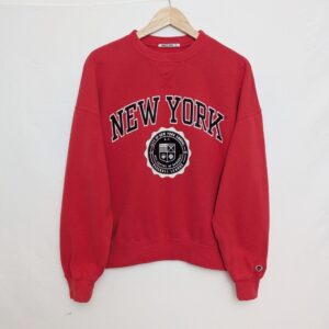 America Today “new York” Varsity Sweatshirt – Red – Women’s M
