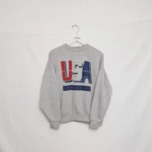 America Today Usa Athletic Sweatshirt – Women’s Xs – Grey Fleece Lined