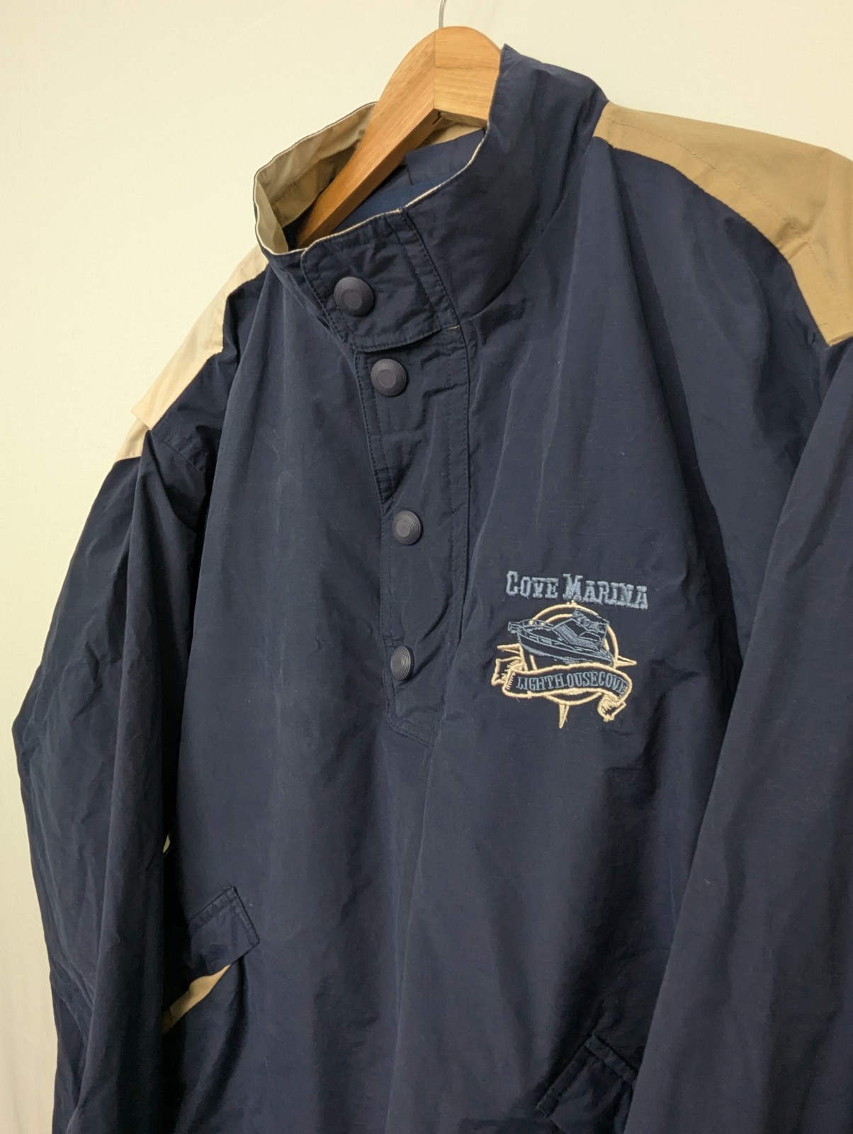 Antigua Cove Marina Pullover Jacket - Navy - Size Large