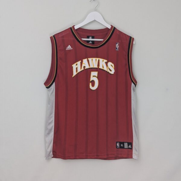 Atlanta Hawks Jersey #5 - Red Adidas Nba Basketball Vest - Size Small