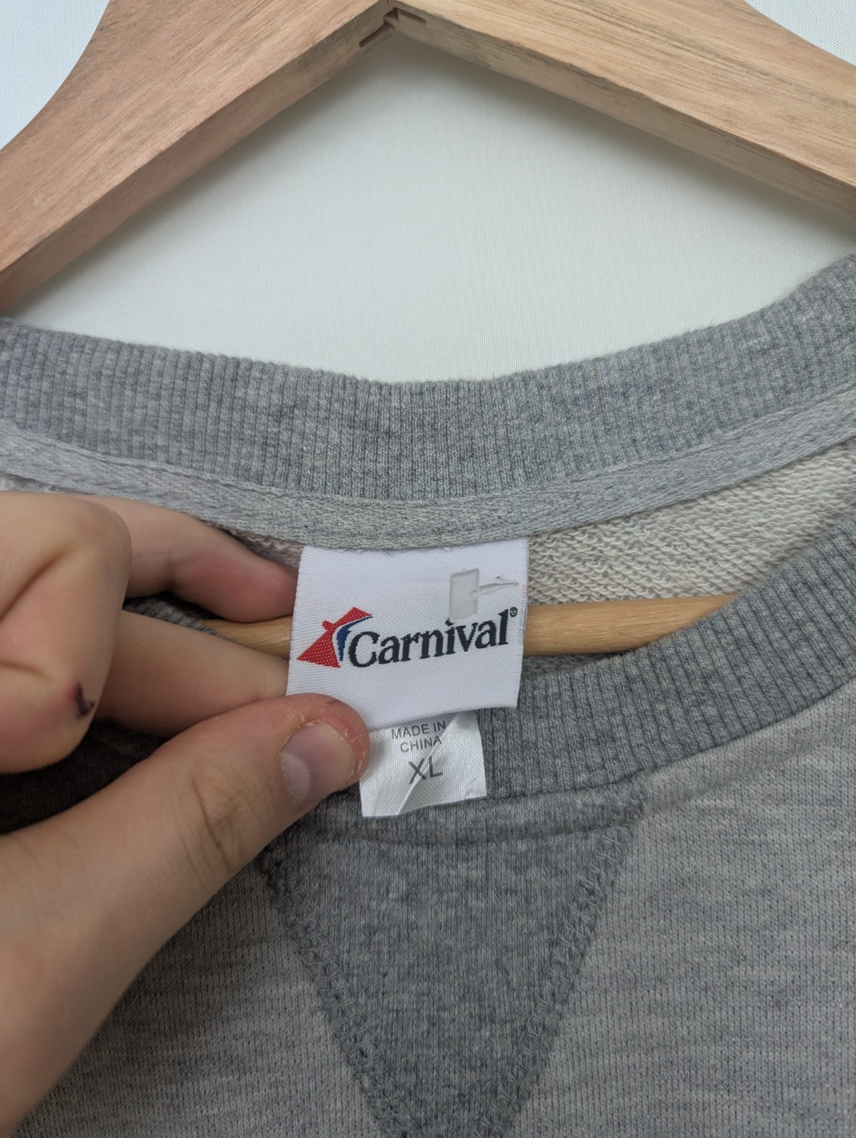 Carnival Professional Cruiser Sweatshirt - Grey - Size Xl