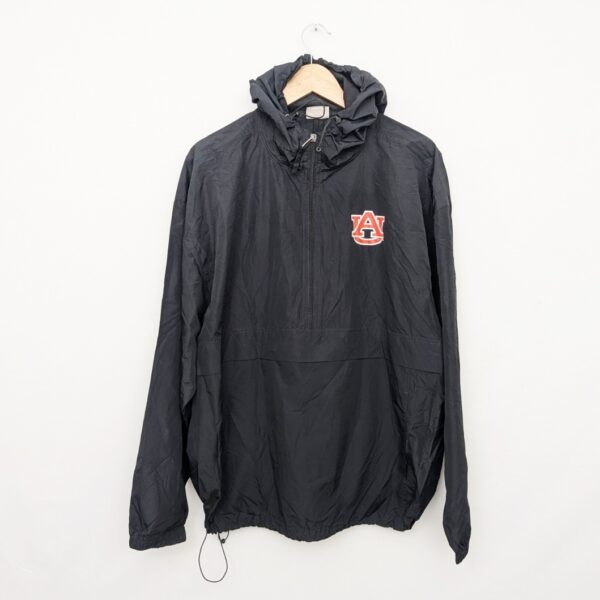 Champion Auburn University Au 1/4 Zip Windbreaker Jacket - Black - Men’s Xl