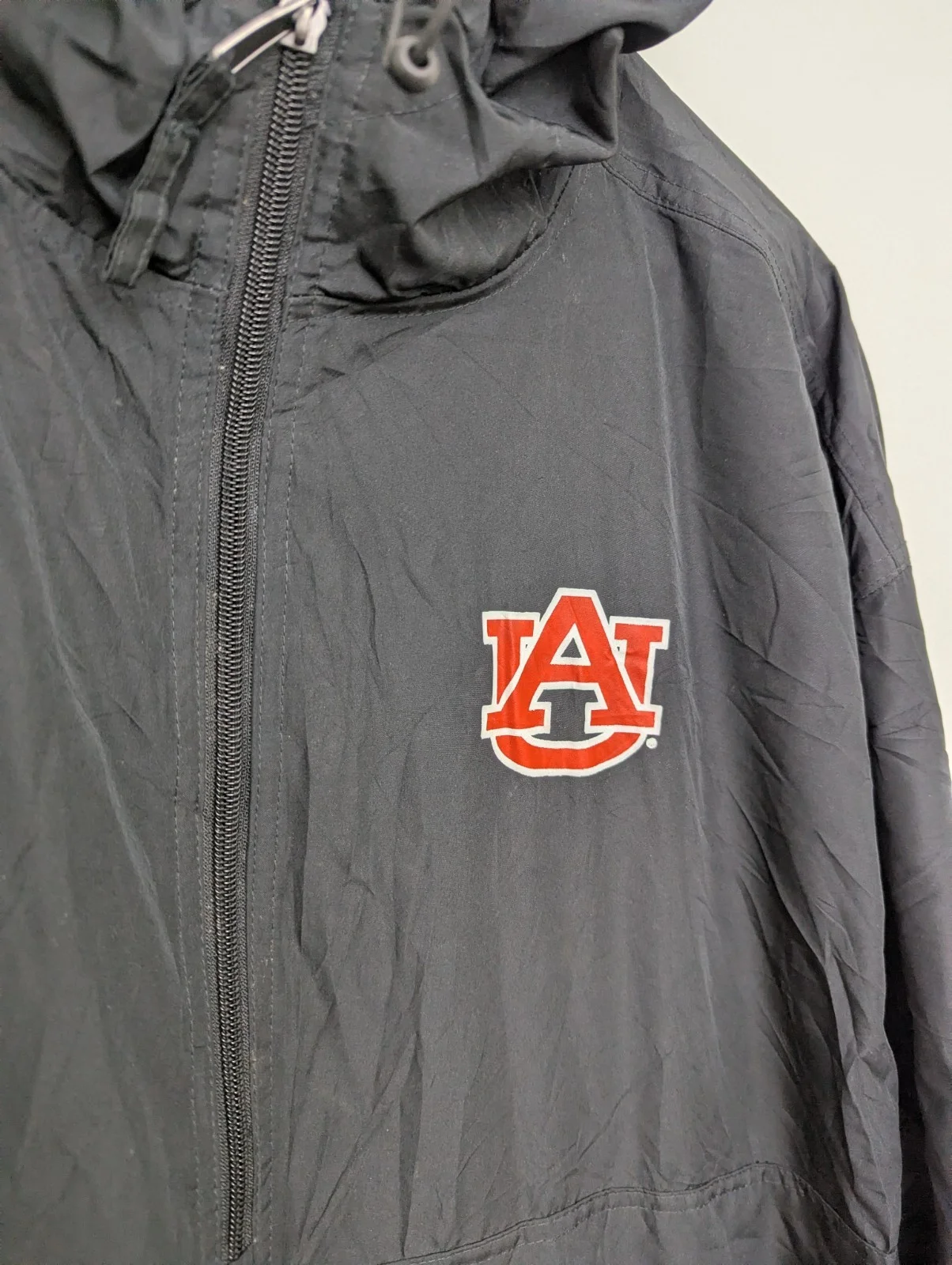 Champion Auburn University Au 1/4 Zip Windbreaker Jacket - Black - Men’s Xl