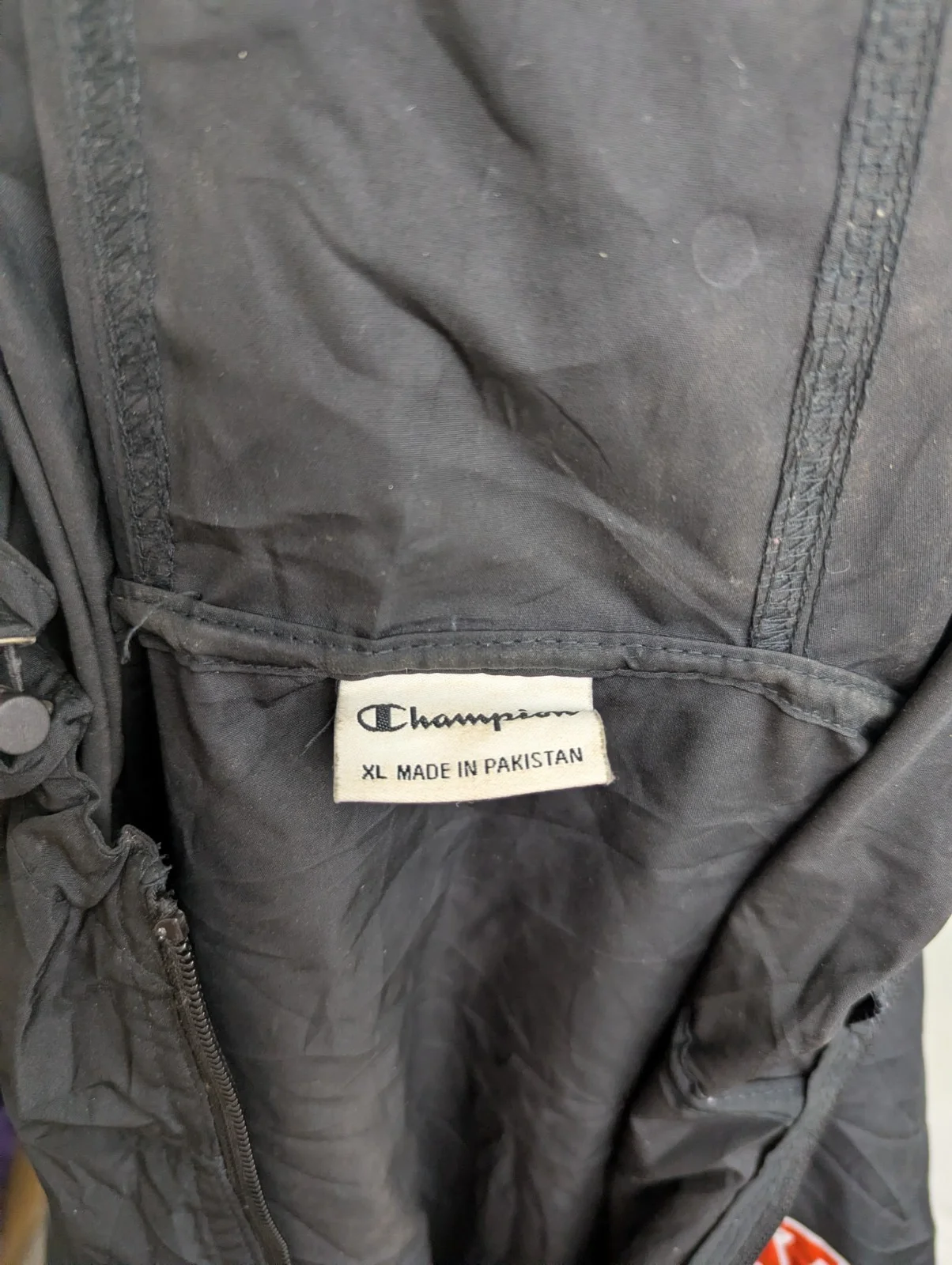 Champion Auburn University Au 1/4 Zip Windbreaker Jacket - Black - Men’s Xl