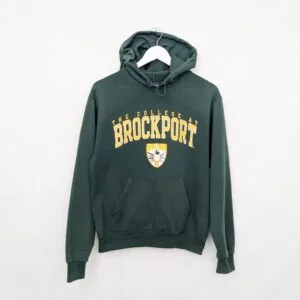 Champion Brockport College Hoodie - Green - Size Small