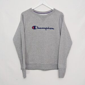 Champion Grey Crewneck Sweatshirt Logo - Men’s Size Medium