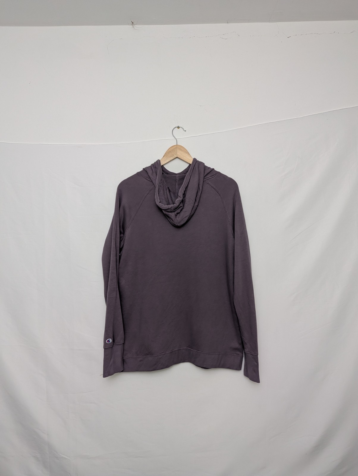 Champion Hoodie - Men’s Large - Purple - Script Logo Pullover