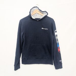 Champion Hoodie – Youth Xl – Navy – Multicolour Sleeve Logo