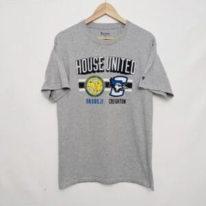 Champion “house United” University Of Okoboji X Creighton Tee – Grey – Size M