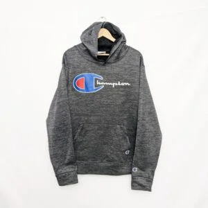 Champion Large Logo Hoodie Grey – Men’s Large – Authentic Athletic Wear