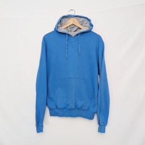 Champion Pullover Hoodie - Men’s Size S - Blue - Grey Hood