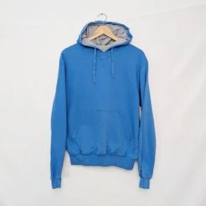 Champion Pullover Hoodie - Men’s Size S - Blue - Grey Hood