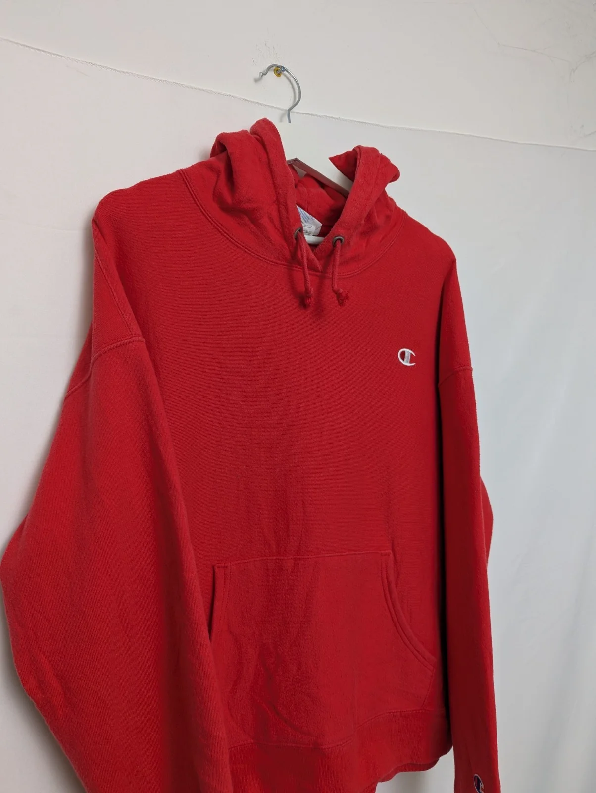 Champion Reverse Weave Hoodie – Red – Size Xl – Vintage 2000s – Heavyweight