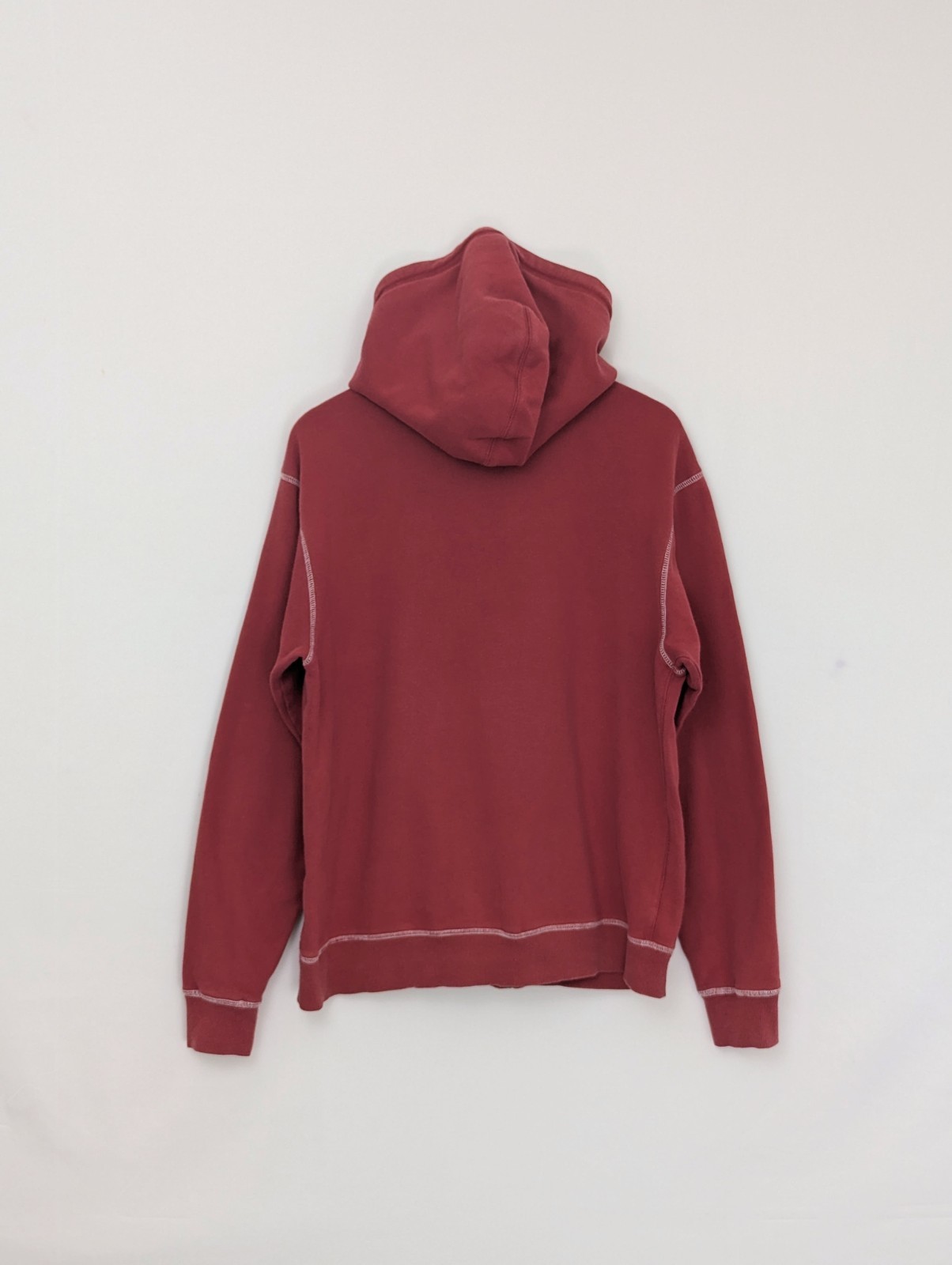Champion Vintage Red Zip Hoodie - Spell Out - Size Xl