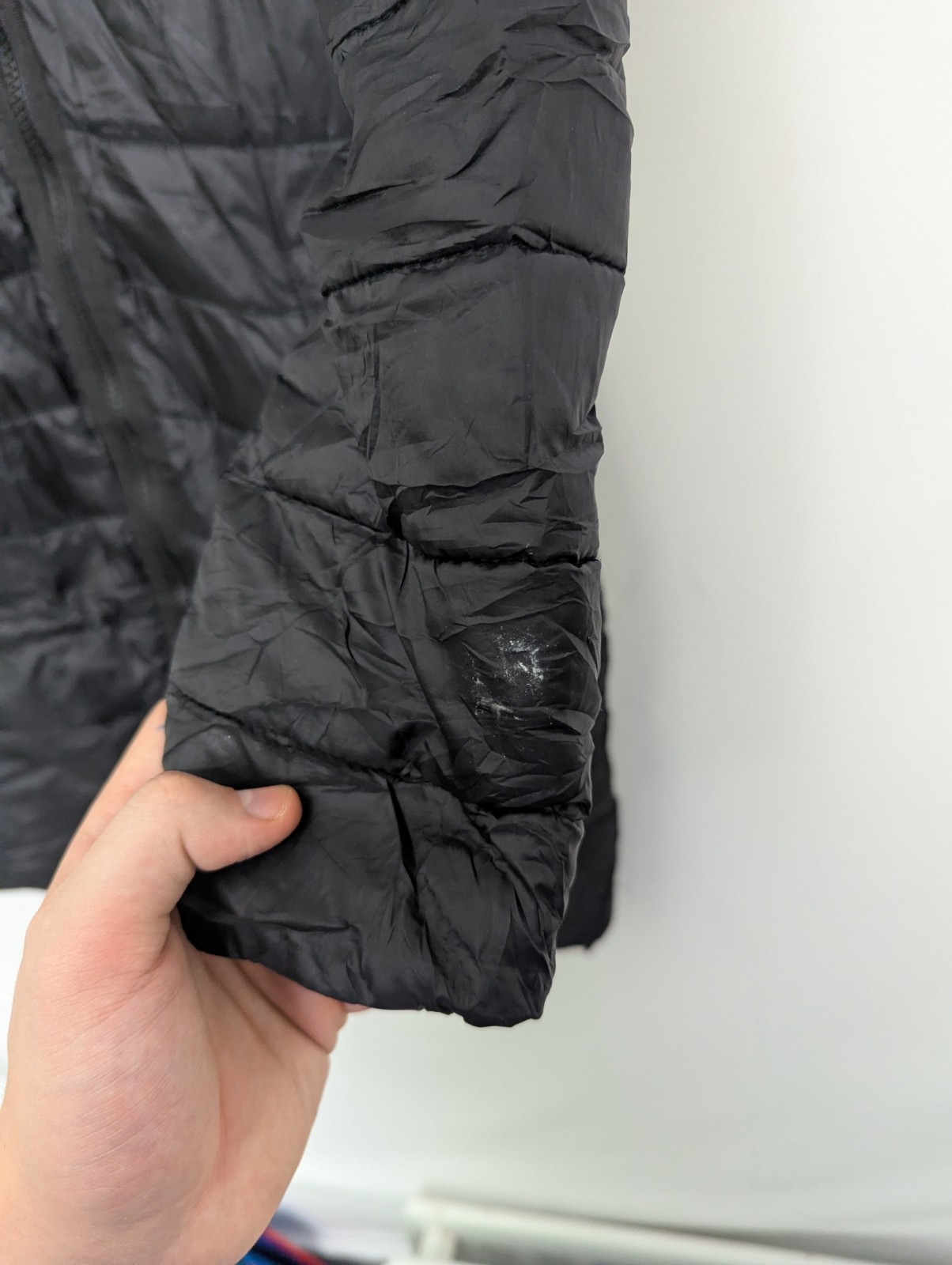 Champion Women’s Longline Puffer Coat – Black – Size S – Faux Fur Hood