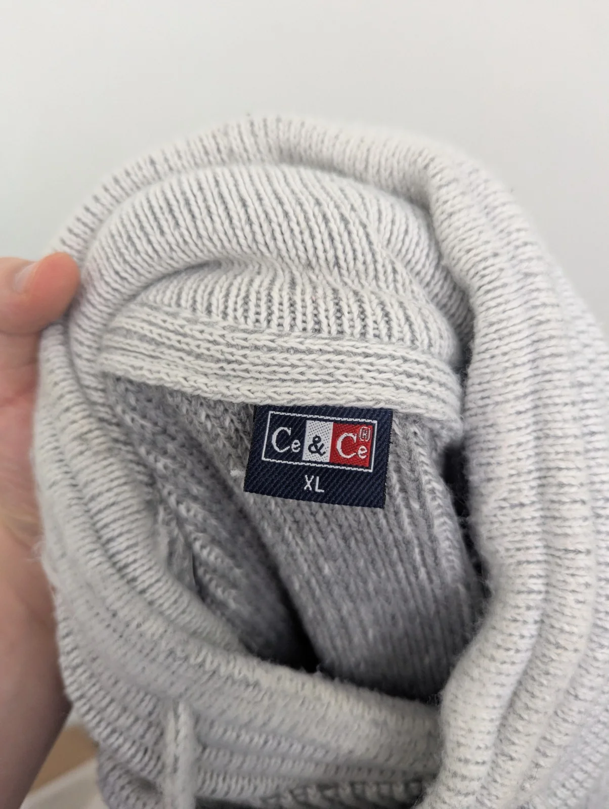 Cipo & Baxx Y2k Chunky Knit Biker Jumper - Grey - Size Xl