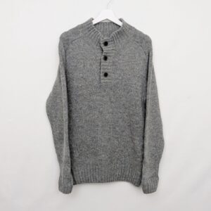 Classic Watsons Mens Grey Fleck Knit Jumper - Size M